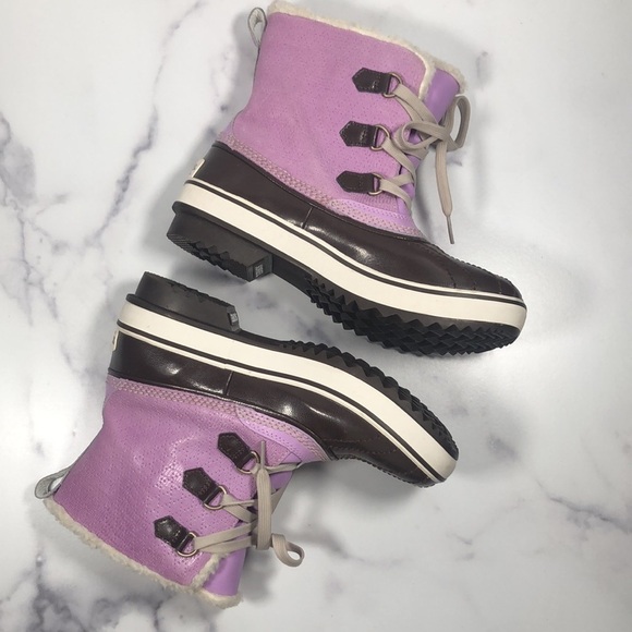 Sorel Tivoli Mid Waterproof Snow Duck Boots Lavender Women's US 5 - Picture 11 of 13